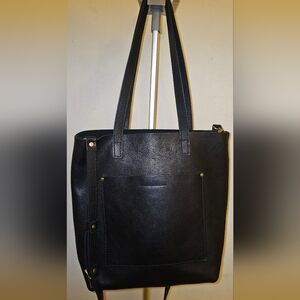 Portland Leather Classic Black Tote